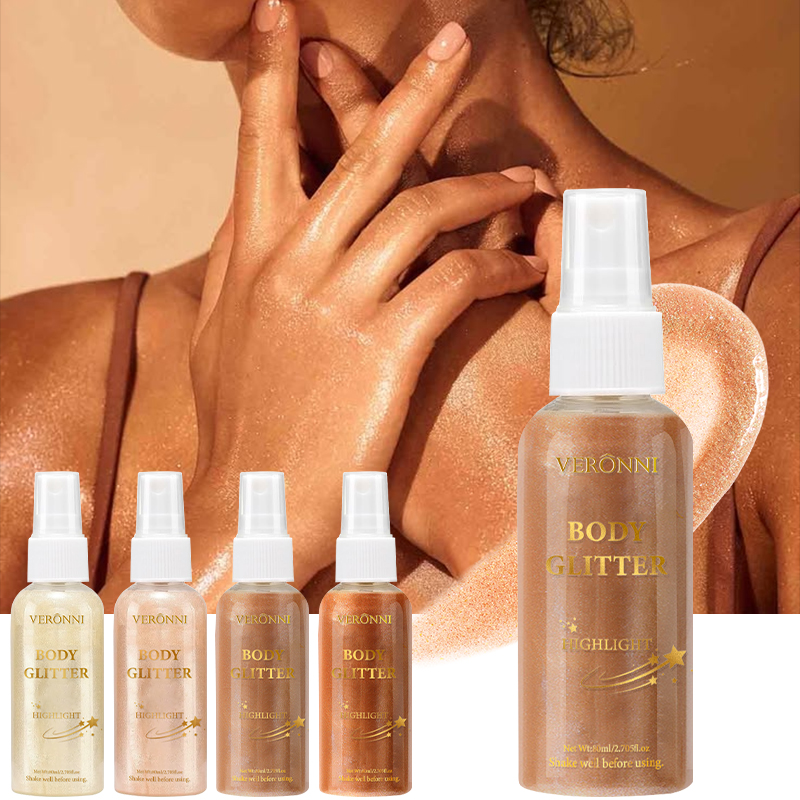 Body Shimmer Lotion - Body Liquid Glitter Spray Quick Dry