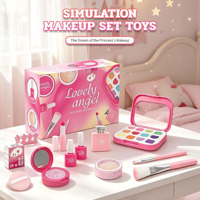 Beauty Makeup Set For Kids - Girls Pretend Play Makeup Kit Kids