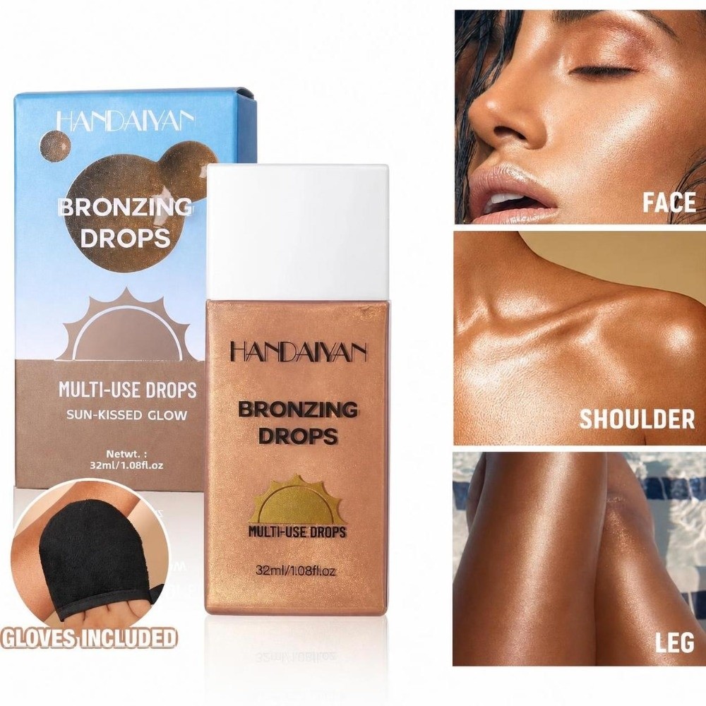 Body Shimmer Lotion - Pearlescent Shine Bronzer Liquid Tanning Cream