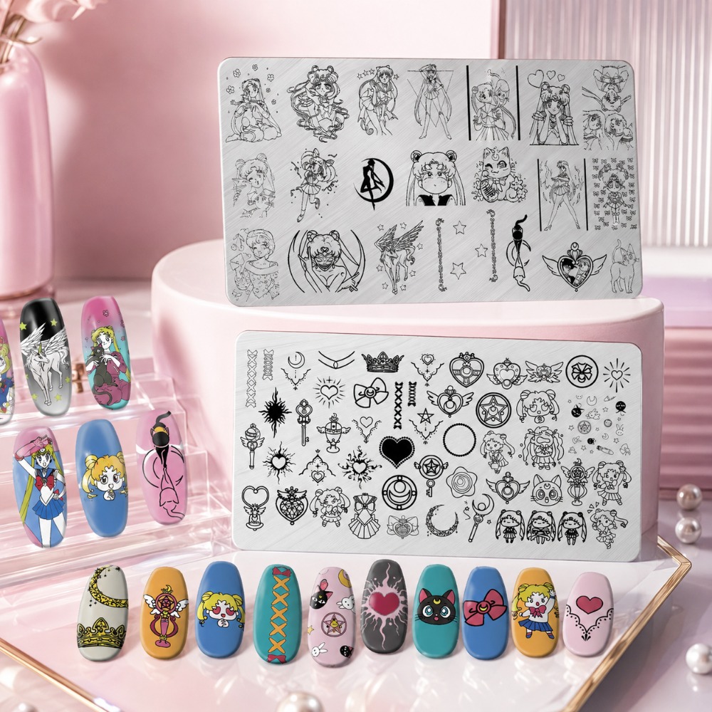 Sailor Moon Anime Nail Stampin - Nail Art Stamping Kit 评论和价格