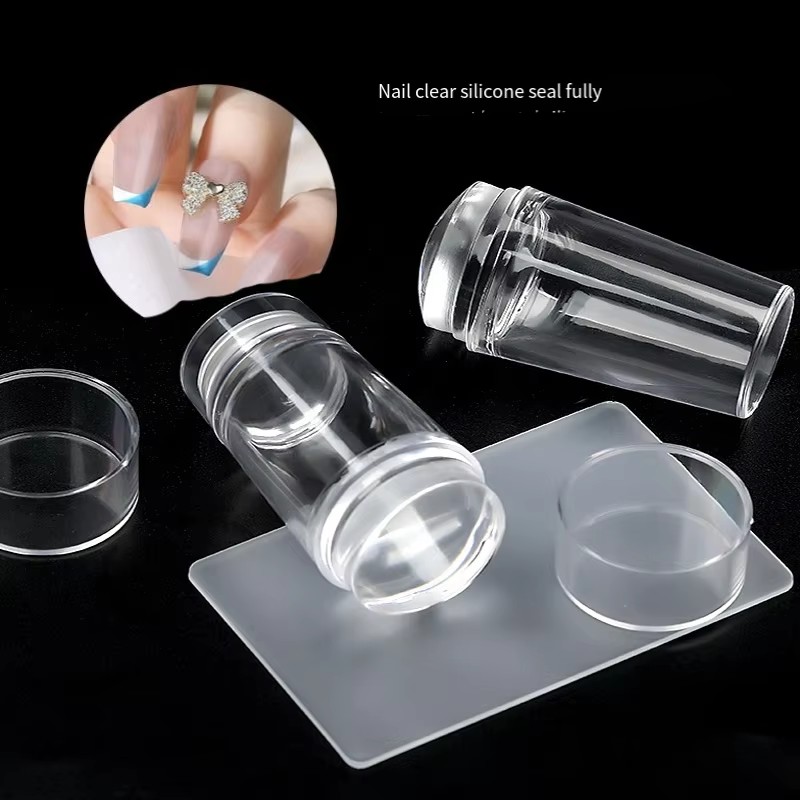 Transparent Nail Stamper with  - Nail Art Stamping Kit 评论和价格