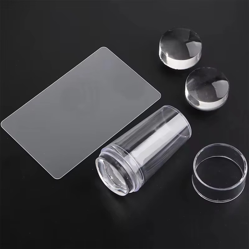 Transparent Nail Stamper with  - Nail Art Stamping Kit 评论和价格