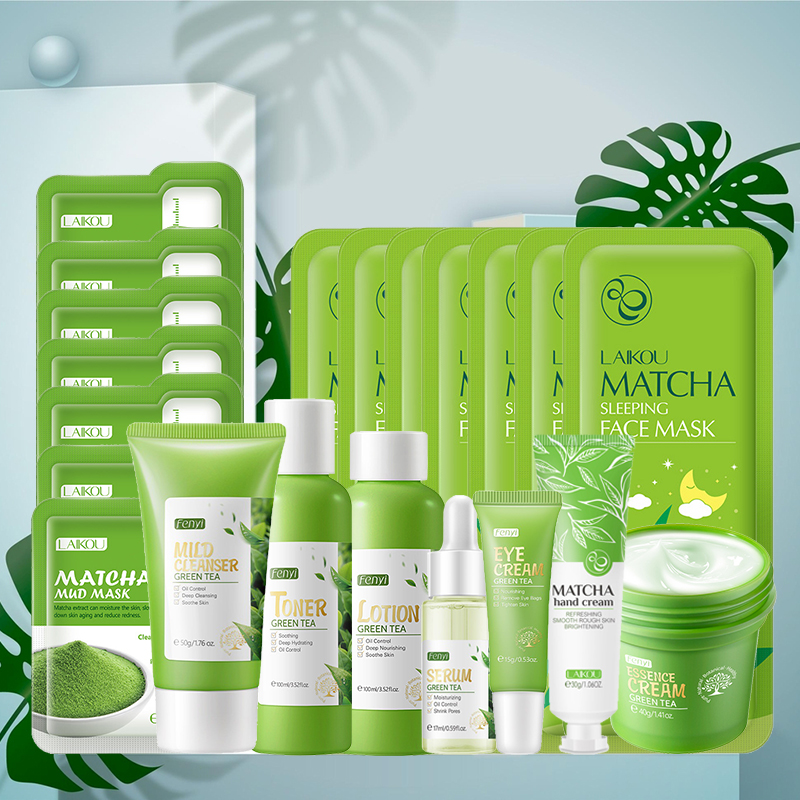 Green Tea Skin Care Kit Korean - Beauty Makeup Kit 评论和价格