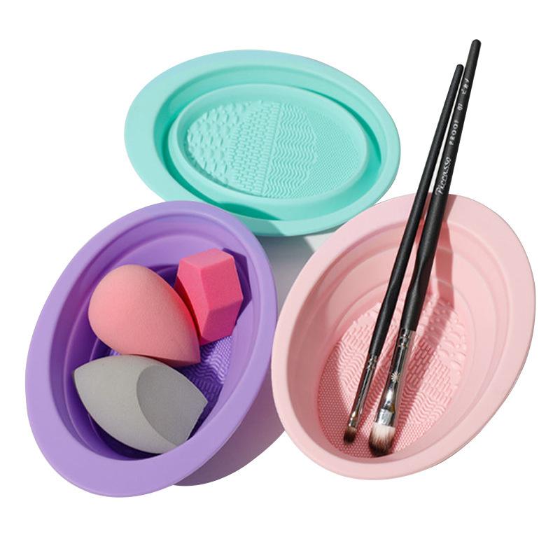 Folding Powder Puff Cleaning B - Beauty Makeup Kit 评论和价格