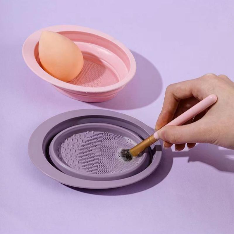 Folding Powder Puff Cleaning B - Beauty Makeup Kit 评论和价格