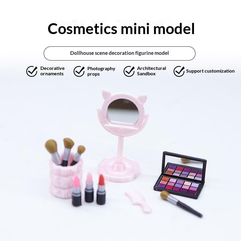1Pc Mini Dollhouse Makeup Brus - Beauty Makeup Kit 评论和价格