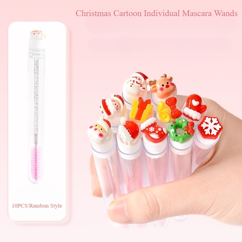 10pcs Christmas Eyelash Brushe - Beauty Makeup Design 评论和价格