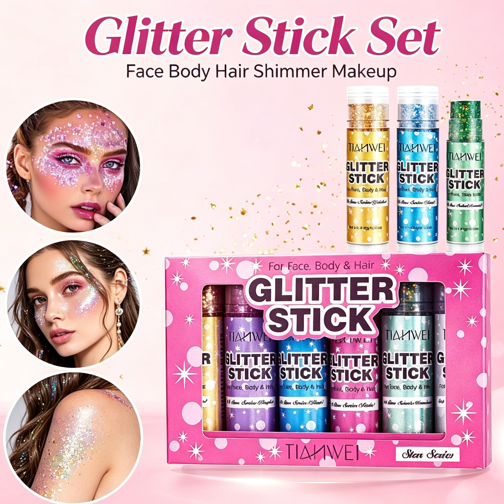 Shimmer Glitter Stick Set Sequ - Body Shimmer Lotion 评论和价格