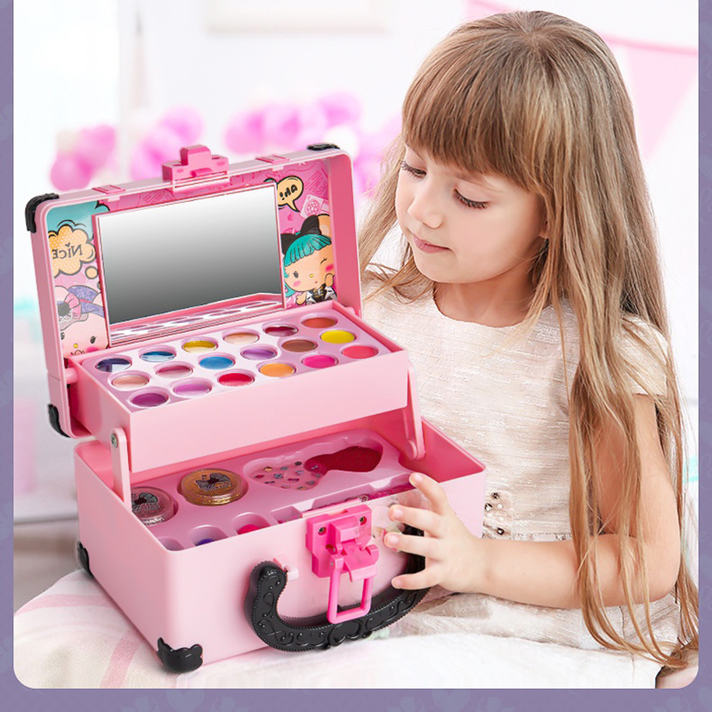 Girls Pretend Play Makeup Toy  - Beauty Makeup Set For Kids 评论和价格