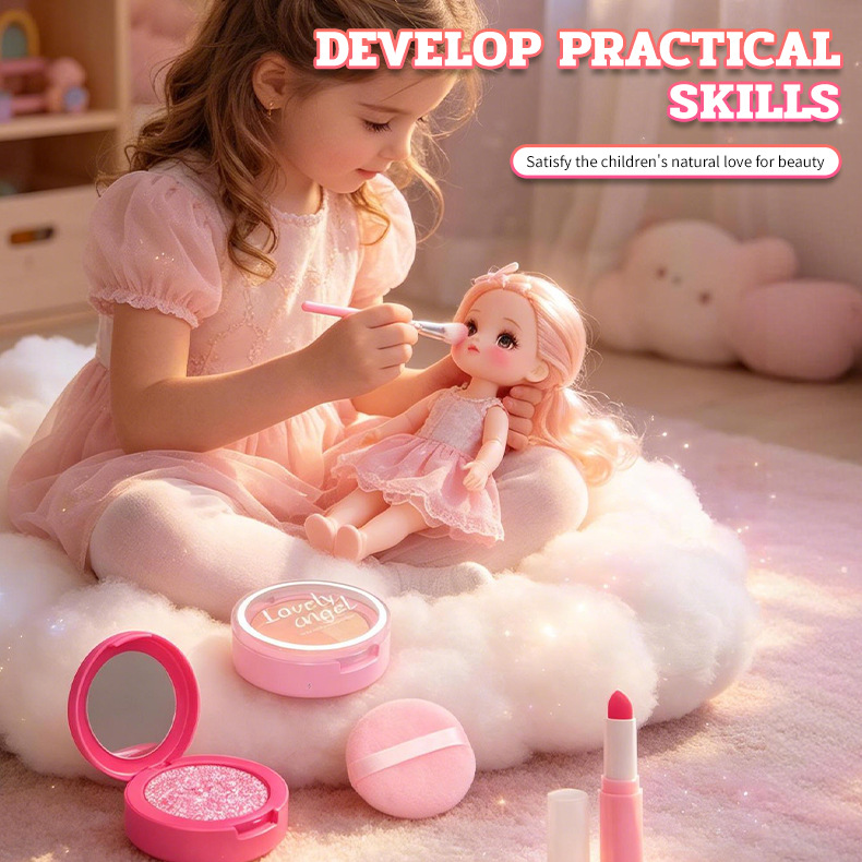 Girls Pretend Play Makeup Kit  - Beauty Makeup Set For Kids 评论和价格