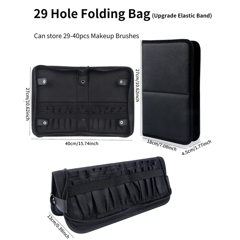 29/23 Holes Foldable Makeup Br - Beauty Makeup Kit 评论和价格