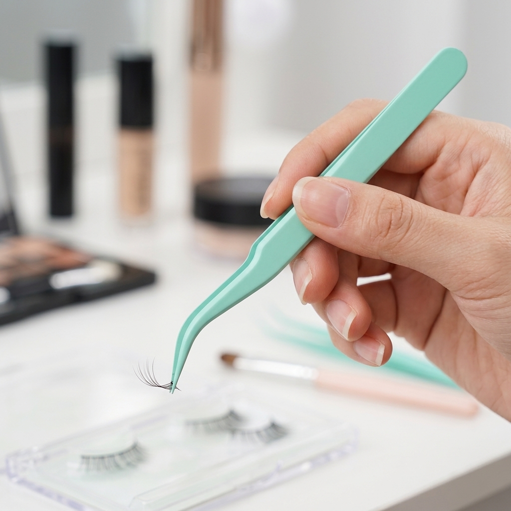 1pc Precision Lash Tweezers Pr - Beauty Makeup Design 评论和价格