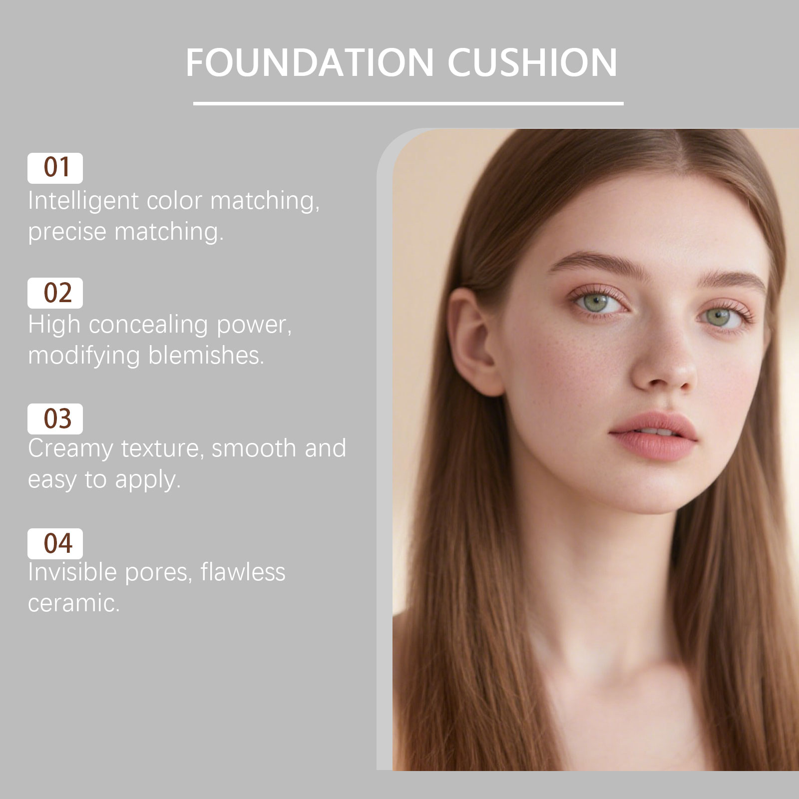 Full Coverage Concealer Founda - Beauty Makeup Certificate 评论和价格